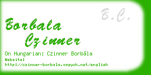 borbala czinner business card
